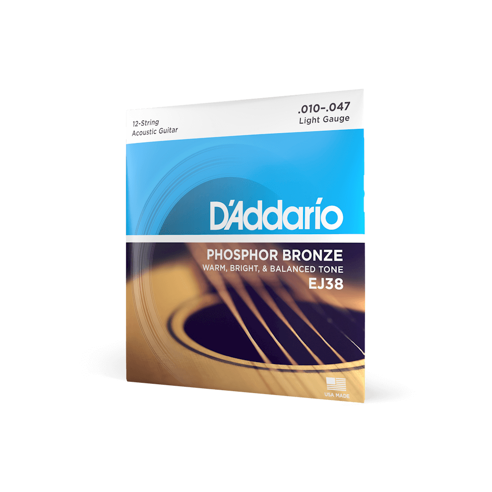 DADDARIO - EJ38-12 Cordas-Fósforo-Bronze 010-47