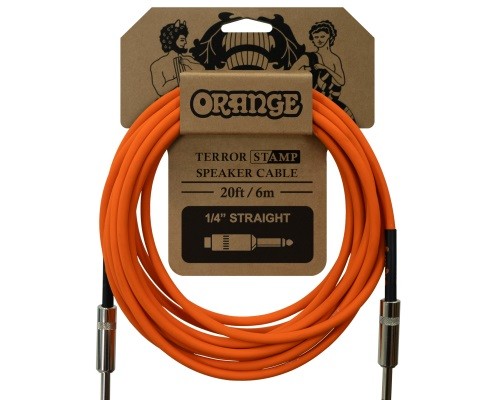 ORANGE - Terror Stamp Speaker Cable 6m Straight