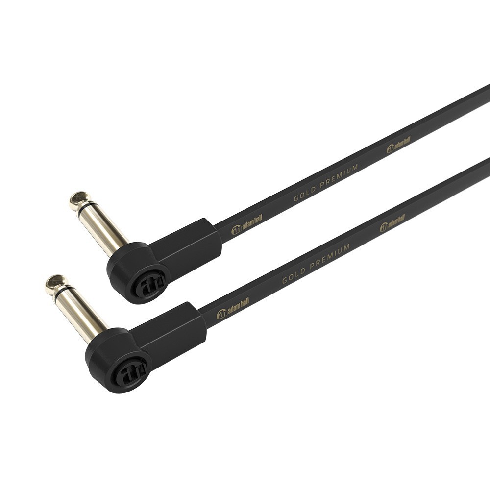 ADAM HALL - Pedalboard Patch Cable angled Jack TS 0.45 m 