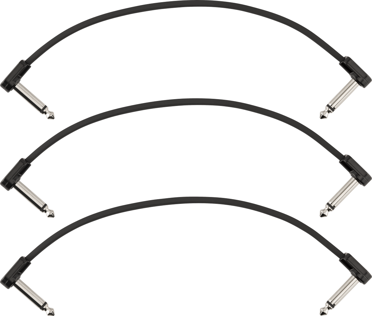 FENDER -  Blockchain 8" Cable, 3-pack, Angle/Angle