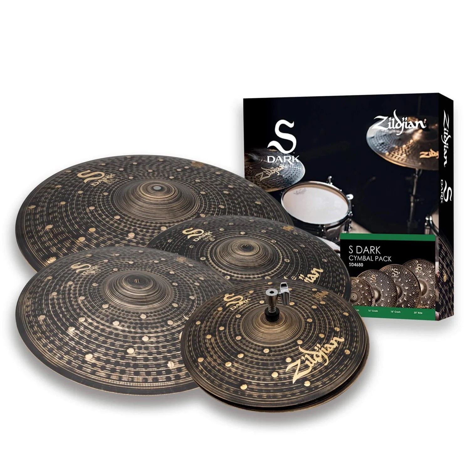 ZILDJIAN - SD4680 S Dark Cymbal Pack