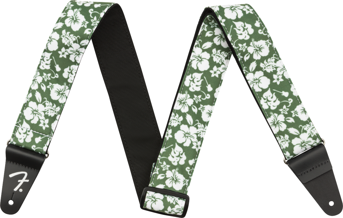 FENDER - Hawaiian Strap Green Floral