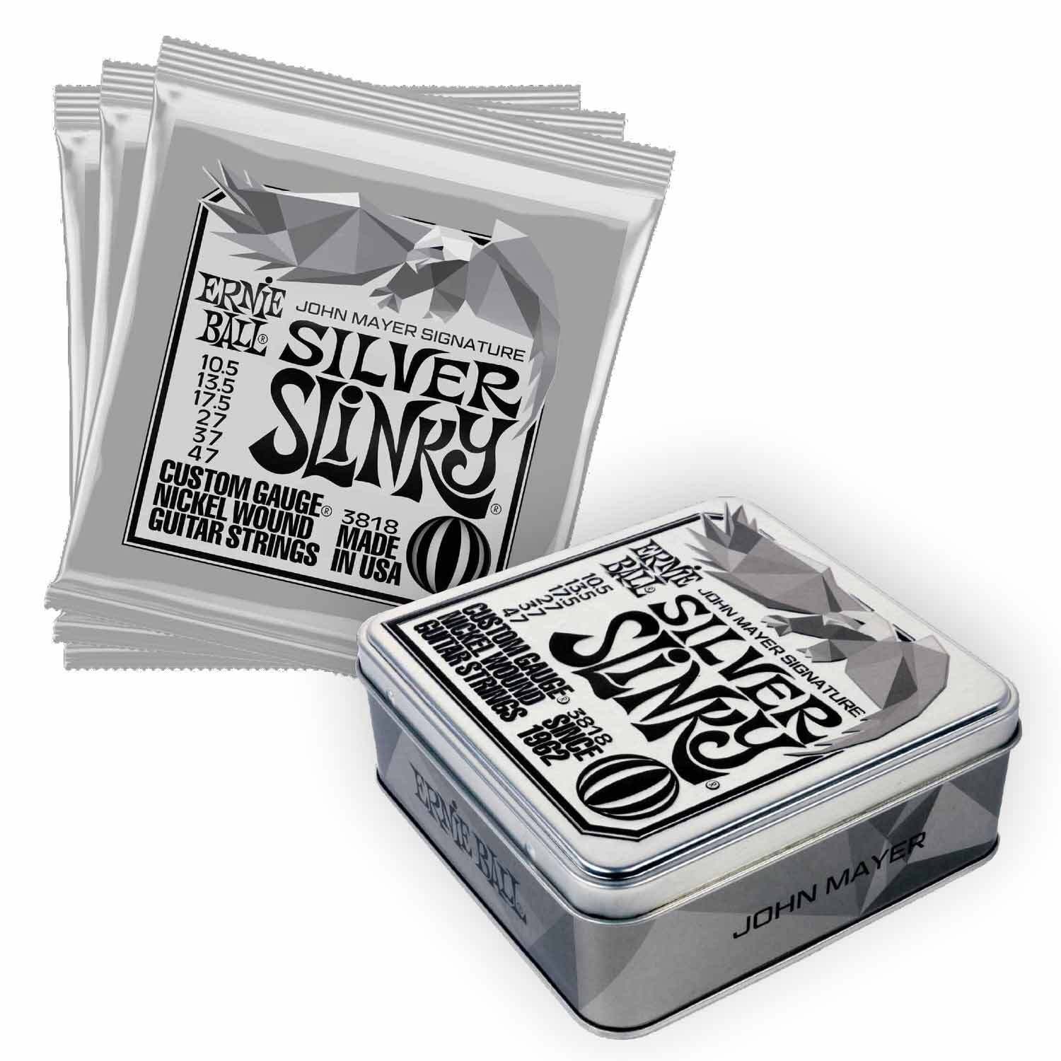 ERNIE BALL - Silver Slinky John Mayer 3 Box