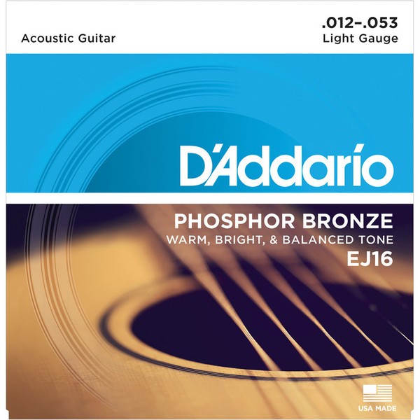 DADDARIO - EJ16 Phosphor Bronze 012-53