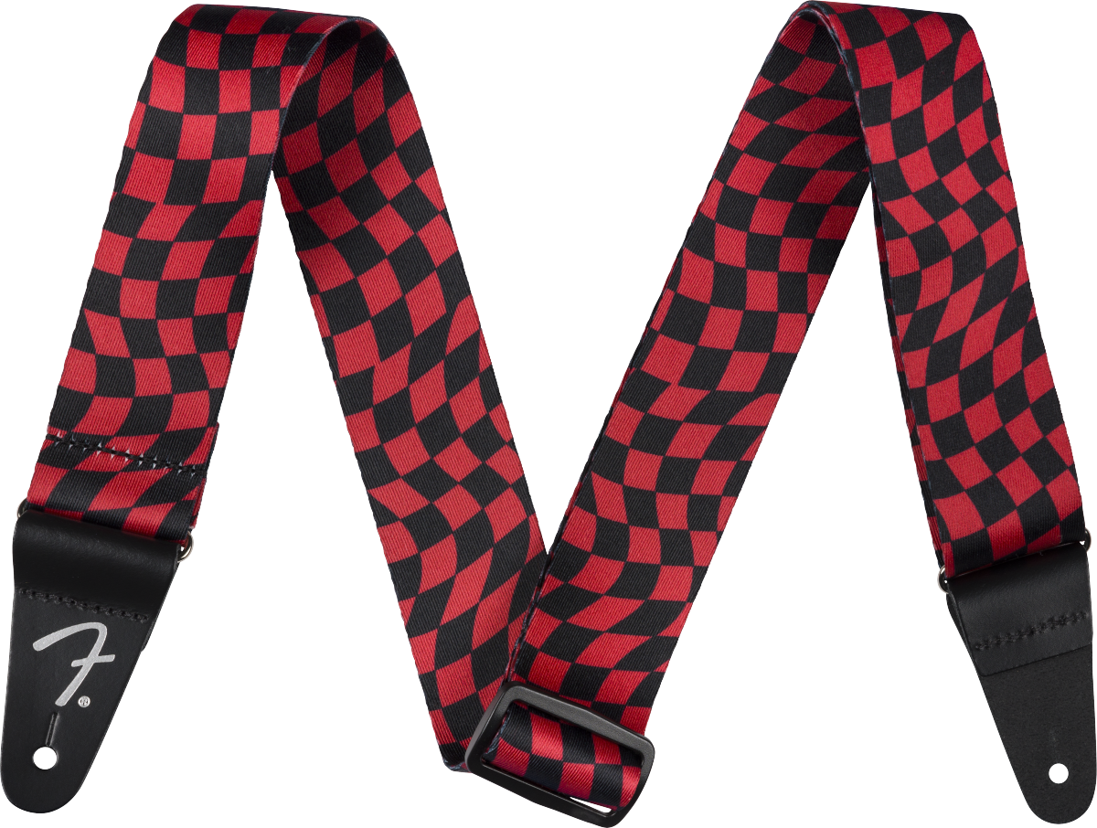 FENDER - Checkerboard Red Strap