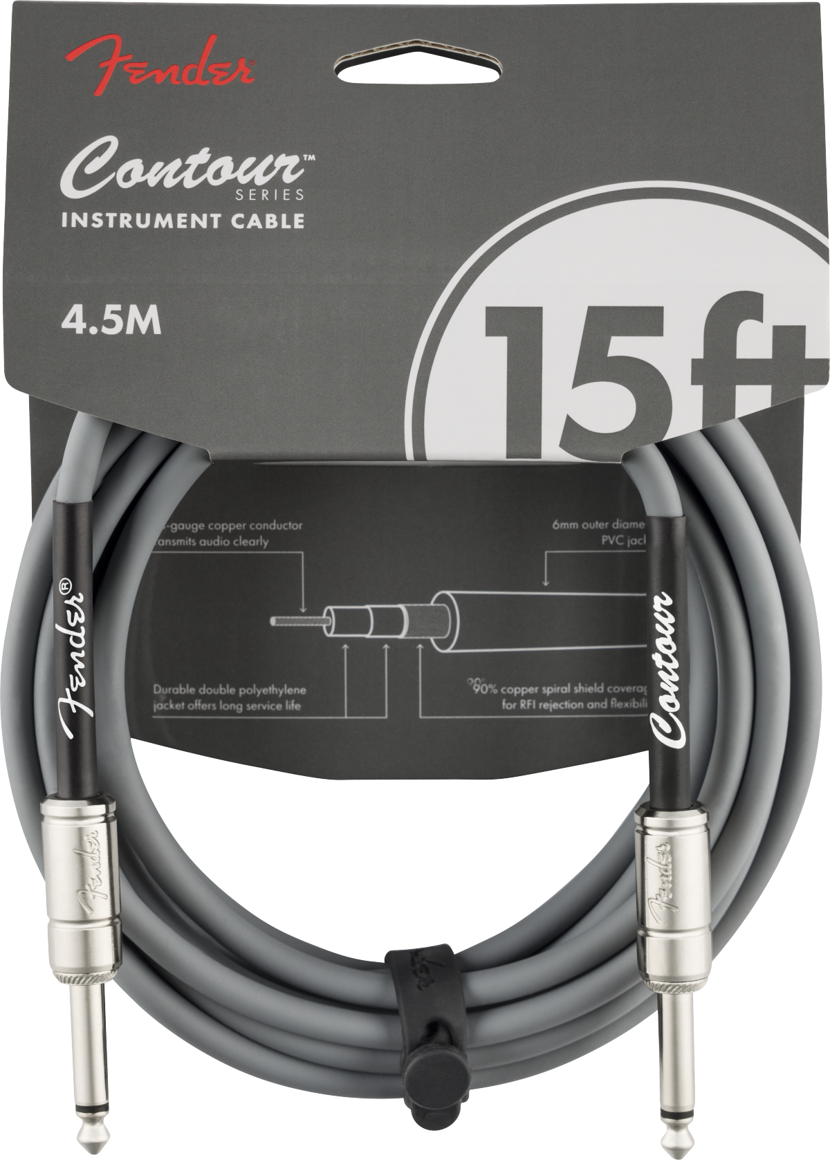 FENDER - Contour Cable 4,5m Inca Silver