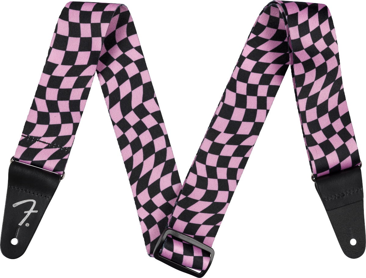 FENDER - Checkerboard Pink Strap