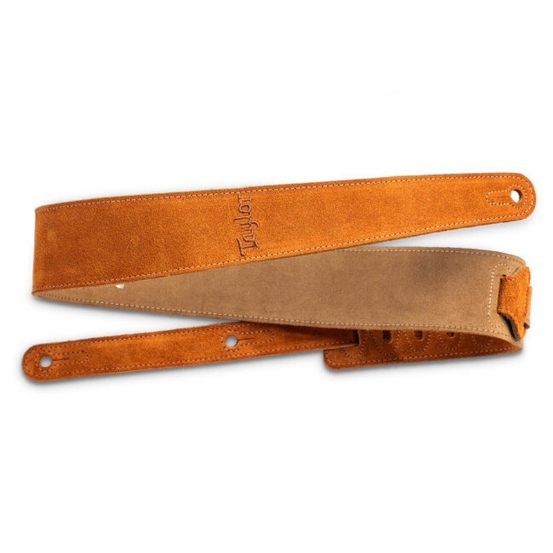 TAYLOR - Embroidered Suede Strap Honey Gold