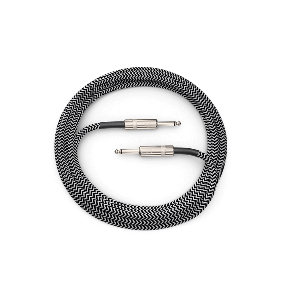 DADDARIO - Custom Braided Grey Cable 6m Straight