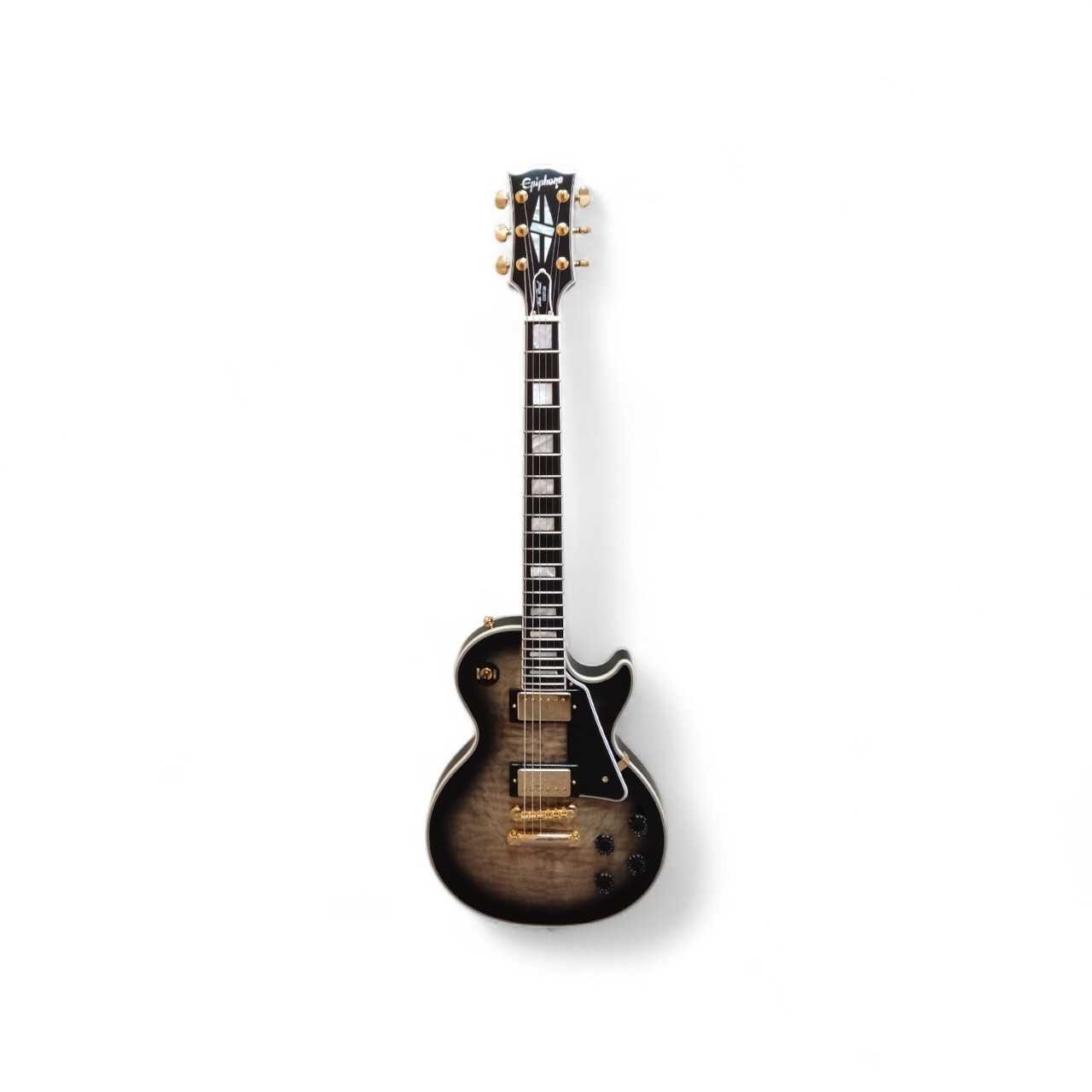 EPIPHONE - IGC Les Paul Custom Quilt Cobra Burst