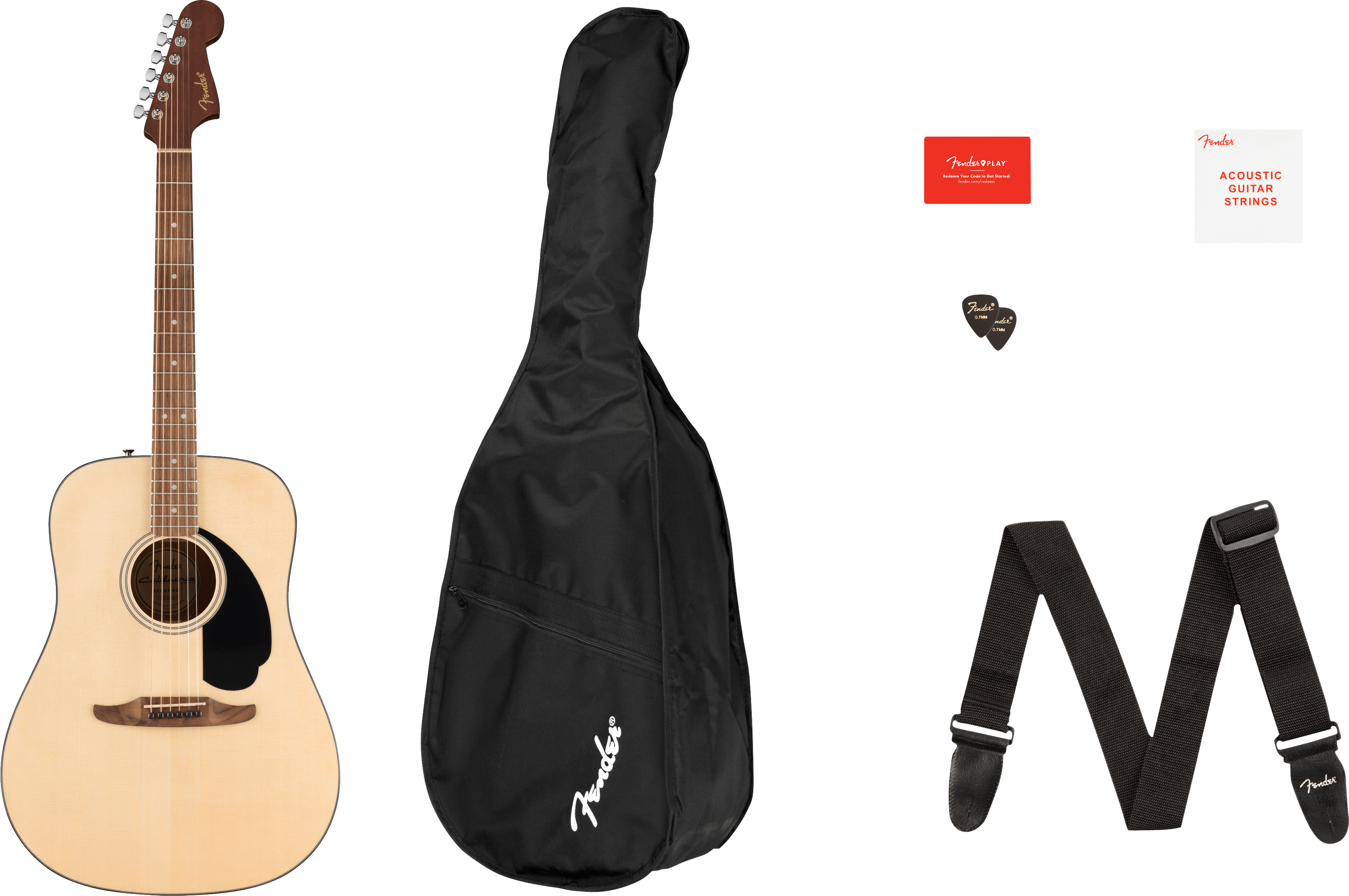 FENDER - California Standard Redondo Pack Natural 