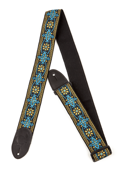 GRETSCH - G Brand Strap Blue/Orange Black Ends