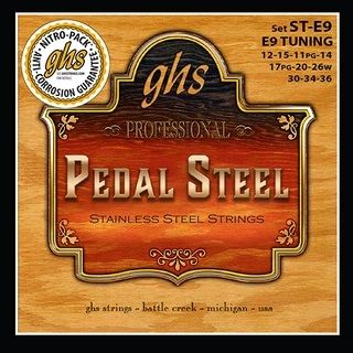 GHS - ST-E9 Pedal Steel Super Steels - E9 Tuning