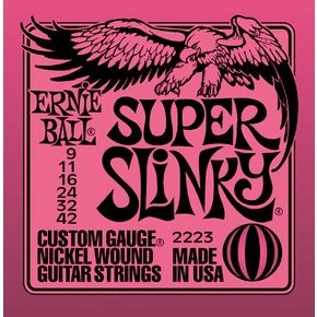 ERNIEBALL Super Slinky Nickel Wound .009 - .042 Pink
