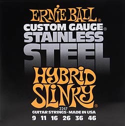 ERNIEBALL Stainless Steel Hybrid Slinky .009 - .046