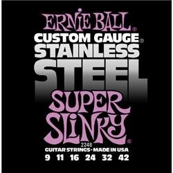 ERNIEBALL Stainless Steel Super Slinky .009 - .042