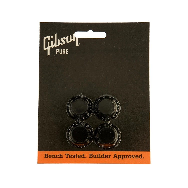 GIBSON - Top Hat Knobs-BLK ( 4 unidades )